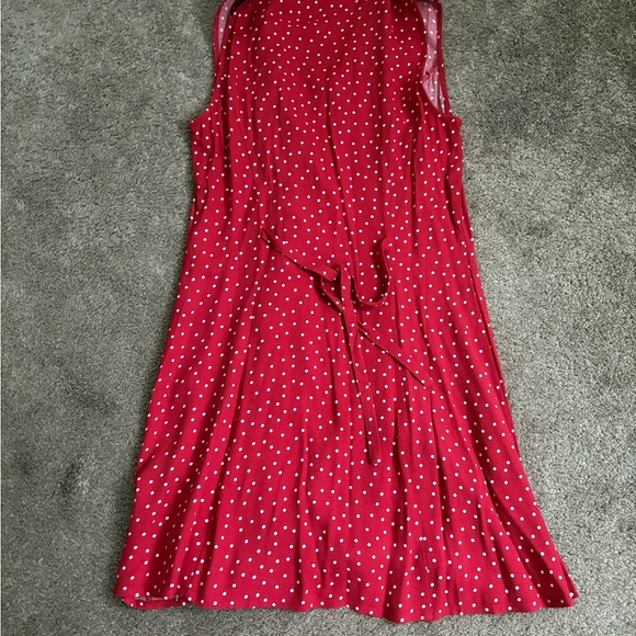 Reformation Red Polka Dot Sleeveless Dress - Picture 2 of 2